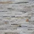 Akmens panelė, kvarcitas White/Yellow Quartz 15x60 cm, (1pak=0,72m2)
